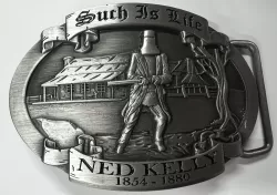 Ned Kelly Pewter Belt Buckle