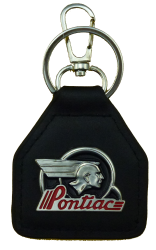 Pointiac Chief Genuine Leather Keyring/Fob