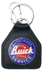 Buick Round Genuine Leather Keyring/Fob