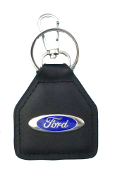 Ford Oval Genuine Leather Keyring/Fob